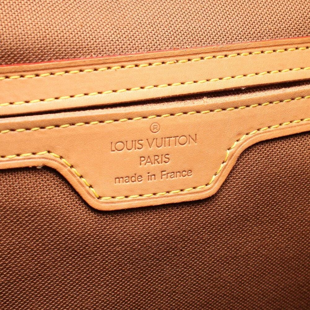 LOUIS VUITTON Authentic Brown Monogram Leather Backpack - Picture 4 of 12